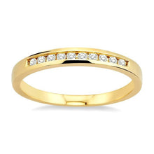Load image into Gallery viewer, 14k 0.10ctw Diamond Chanel Set Anniversary Band
