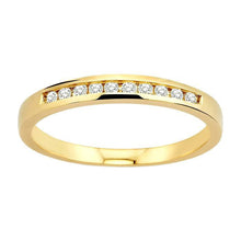 Load image into Gallery viewer, 14k 0.10ctw Diamond Chanel Set Anniversary Band
