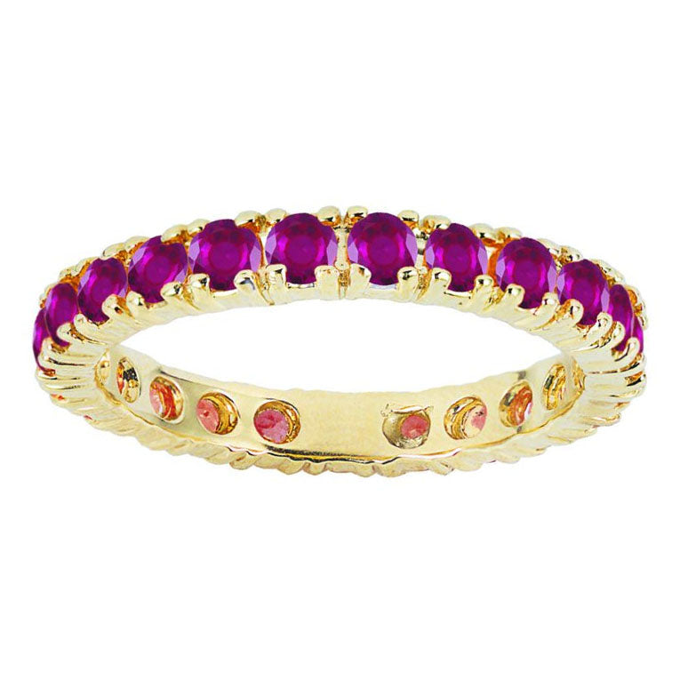 14k 2.00ctw Ruby Stackable Eternity Ring