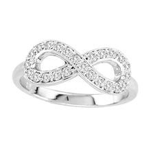 Load image into Gallery viewer, 14k 0.40ctw Diamond Infinity Ring
