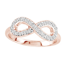 Load image into Gallery viewer, 14k 0.40ctw Diamond Infinity Ring
