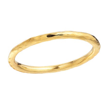 Load image into Gallery viewer, 14k Gold Stackable Hammered Band
