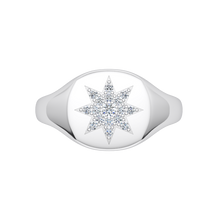 Load image into Gallery viewer, 14k 0.20ctw Diamond Signet Ring
