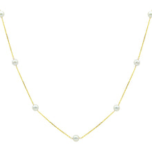 Load image into Gallery viewer, 14k Akoya Pearl By The Yard Necklace
