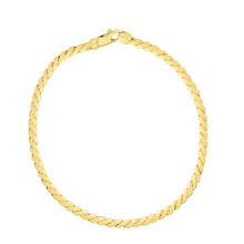 Load image into Gallery viewer, 14K Gold Fancy Twisted Link Bracelet
