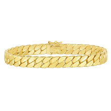 Load image into Gallery viewer, 14K Gold Maschio Skinny Modern Curb Chain Bracelet

