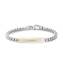 Load image into Gallery viewer, Men&#39;s Box Link with 18K Gold Bracelet

