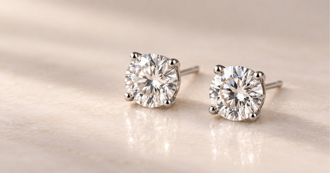 diamond stud earrings