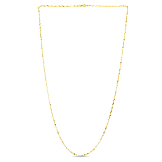 Royal Chain 10K Gold 1.5mm Singapore Chain 025LSING