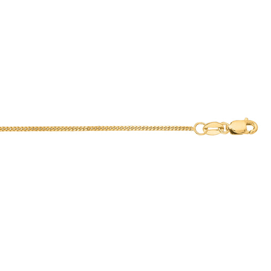 Royal Chain 10K Gold 1mm Gourmette Chain 030GR