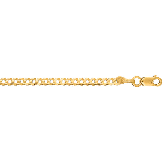 Royal Chain 10K Gold 2.8mm Comfort Curb Chain 060CC