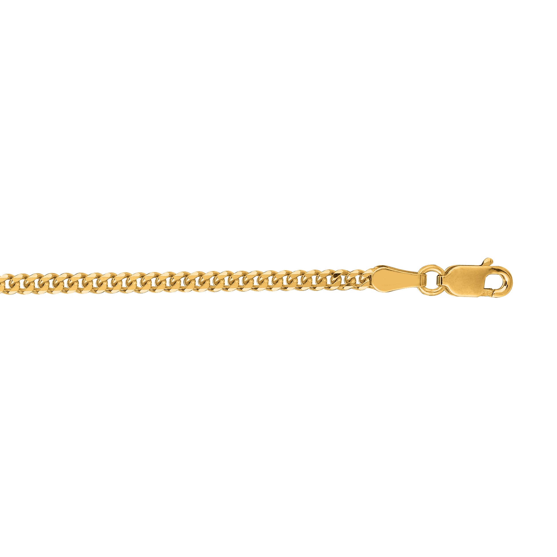 Royal Chain 10K Gold 2.1mm Gourmette Chain 060GR
