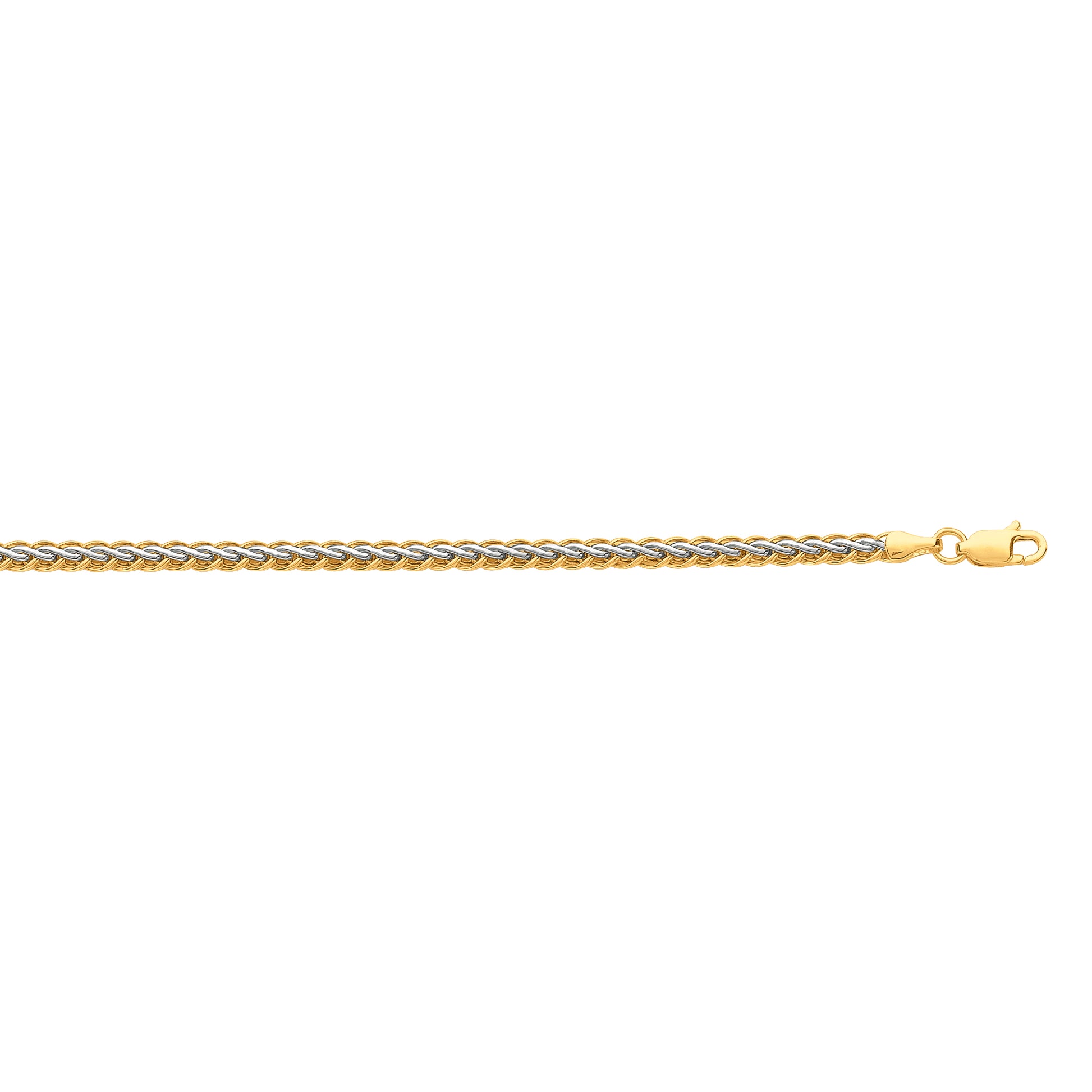 Royal Chain 10K Gold Weaved Bracelet 068TFW