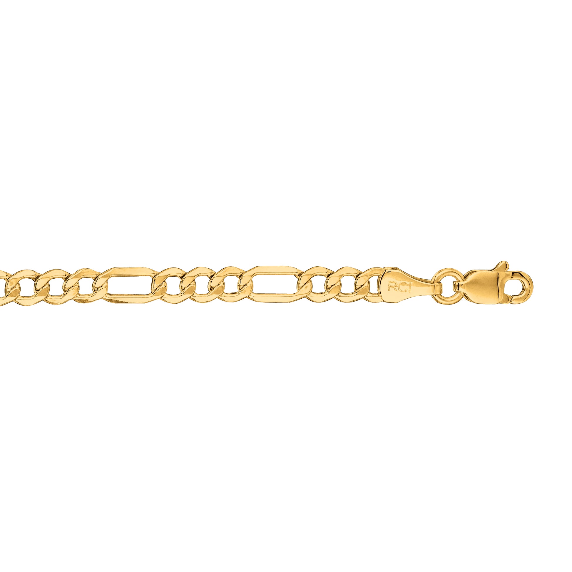 Royal Chain 10K Gold 3.7mm Lite Figaro Chain 080LFIG