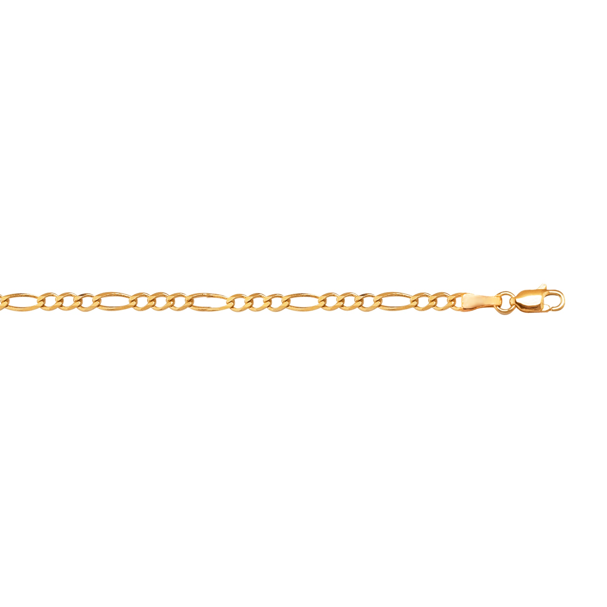 Royal Chain 10K Gold 2.6mm Figaro Chain 080RFIG