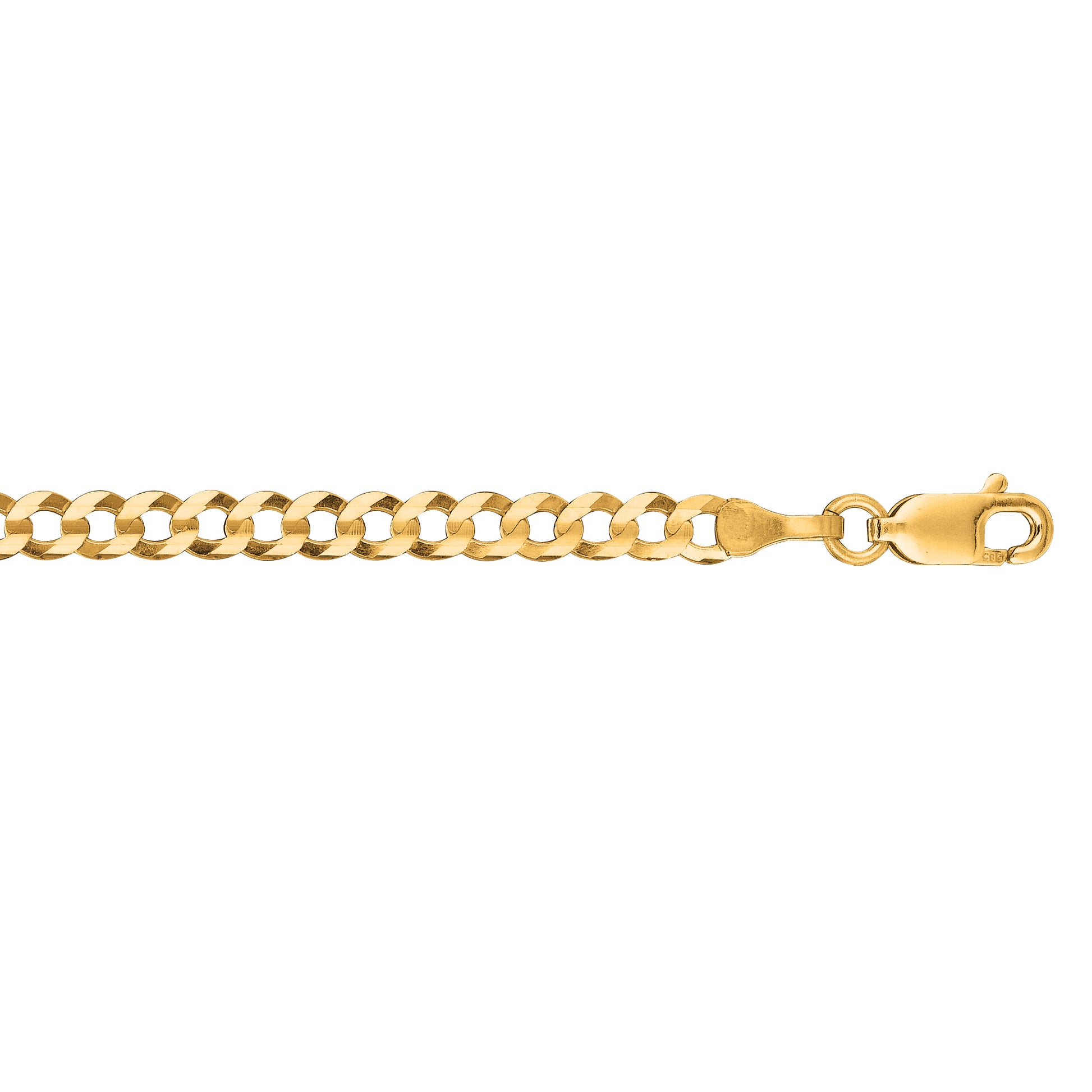 Royal Chain 10K Gold 3.2mm Comfort Curb Chain 100CC