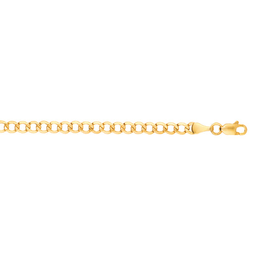 Royal Chain 10K Gold 4.4mm Lite Comfort Curb Chain 100LCRB