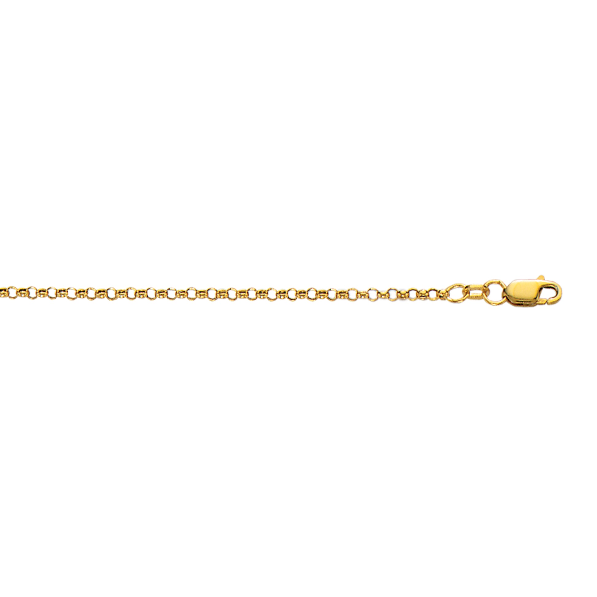 Royal Chain 10K Gold 2.4mm Lite Rolo Chain 100R
