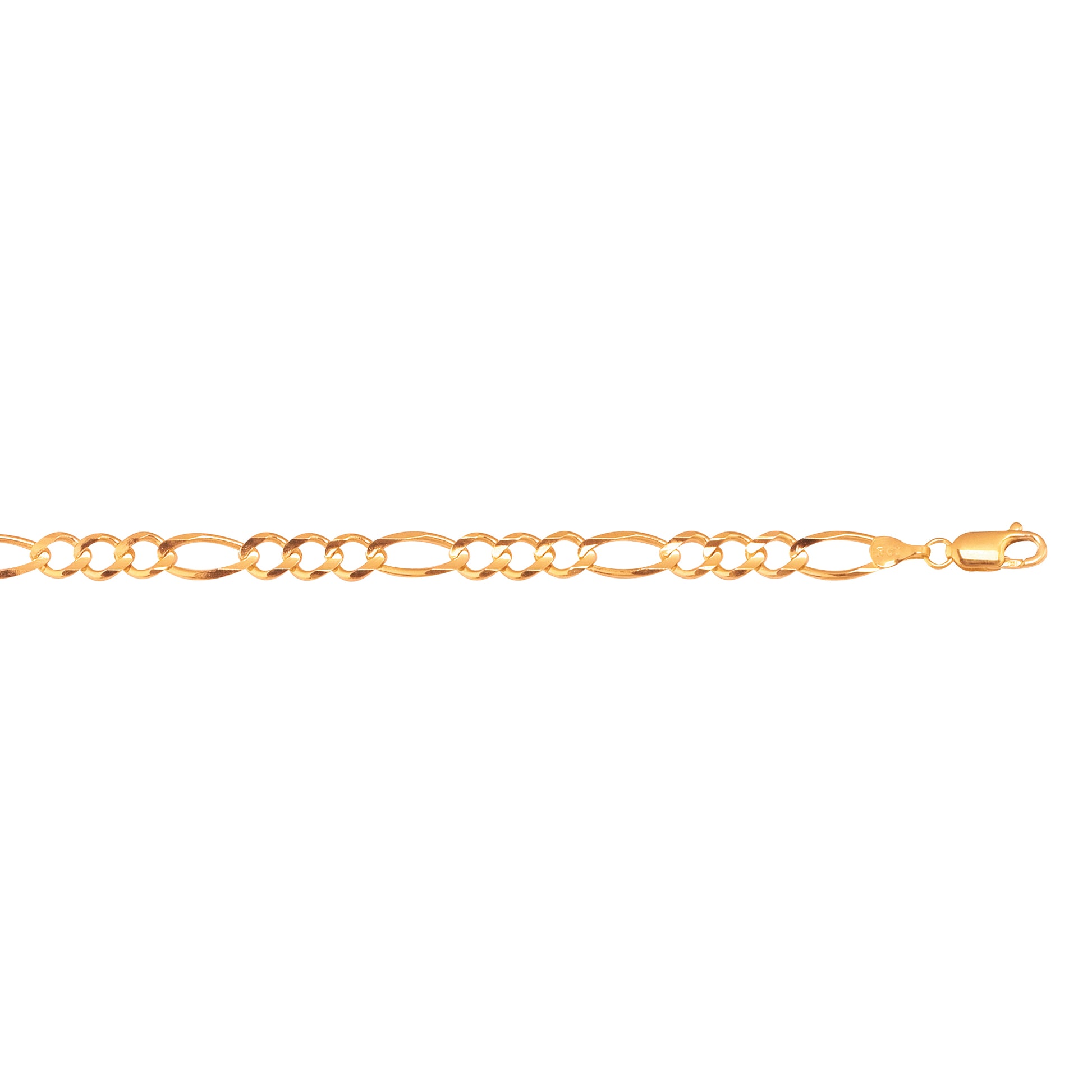 Royal Chain 10K Gold 5.3mm Figaro Chain  140RFIG
