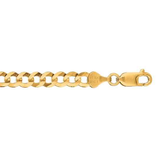 Royal Chain 10K Gold 5.7mm Comfort Curb Chain 150CC