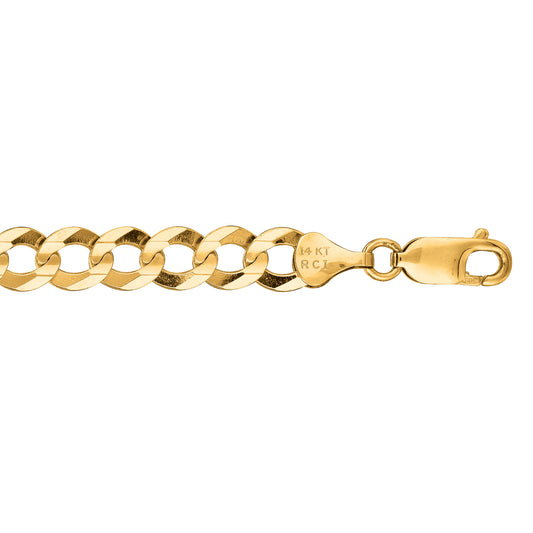 Royal Chain 10K Gold 7.0mm Comfort Curb Chain  180CC