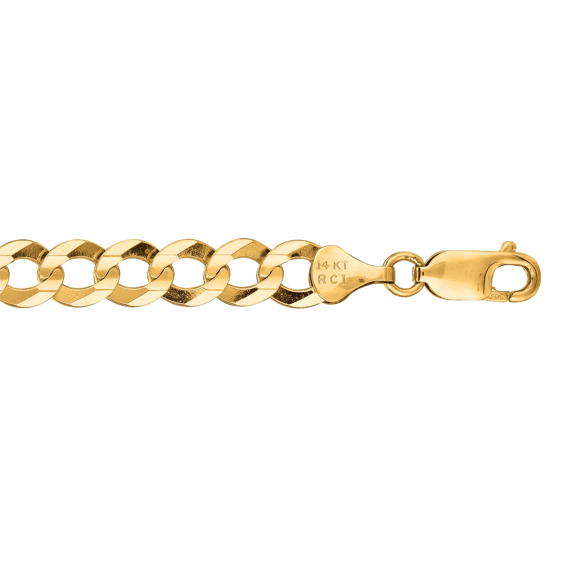 Royal Chain 10K Gold 7.0mm Comfort Curb Chain 180CC