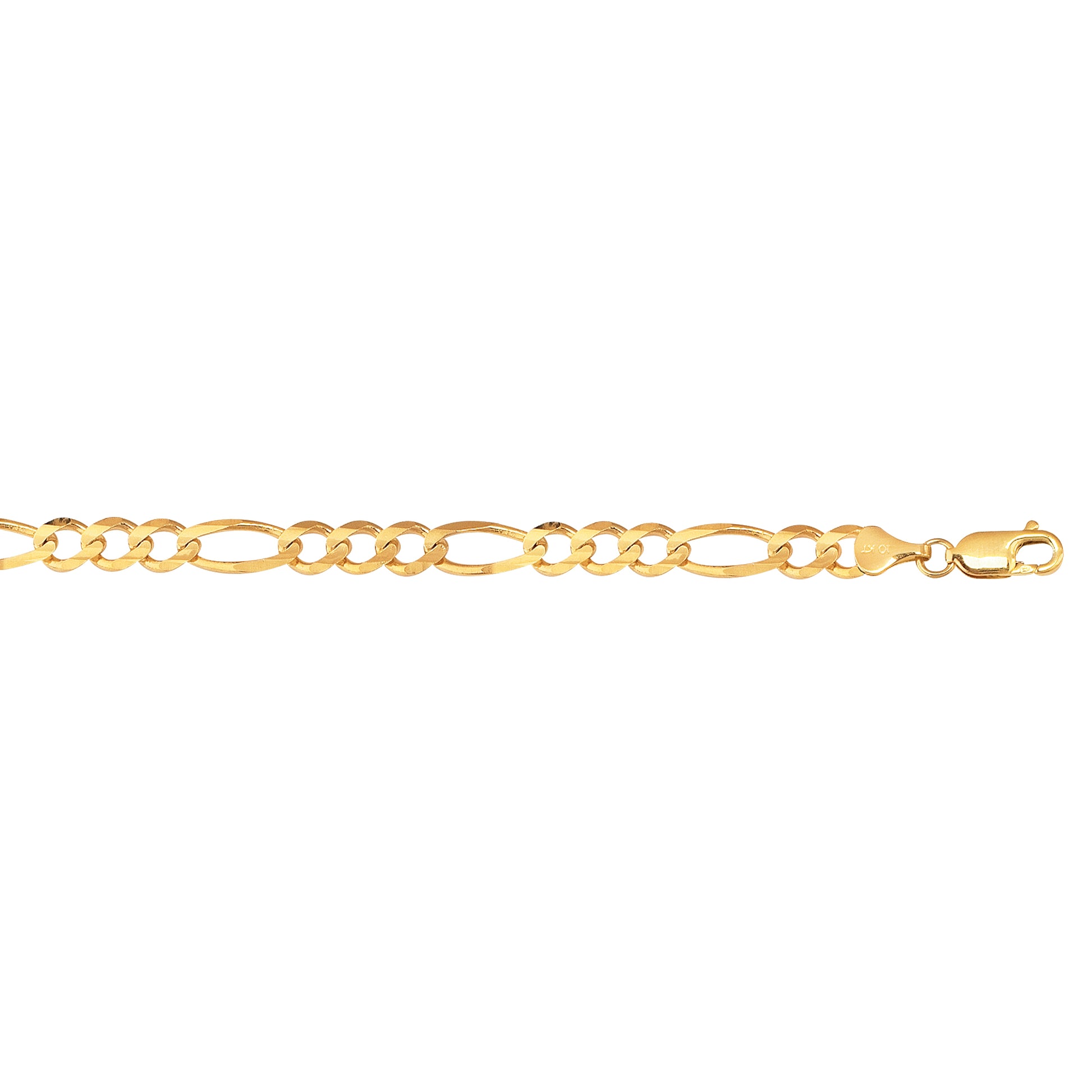 Royal Chain 10K Gold 6.6mm Figaro Chain  180RFIG