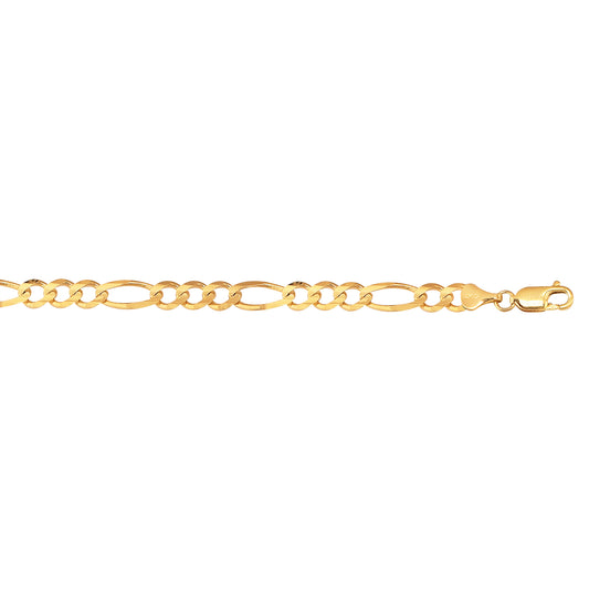 Royal Chain 10K Gold 6.6mm Figaro Chain  180RFIG