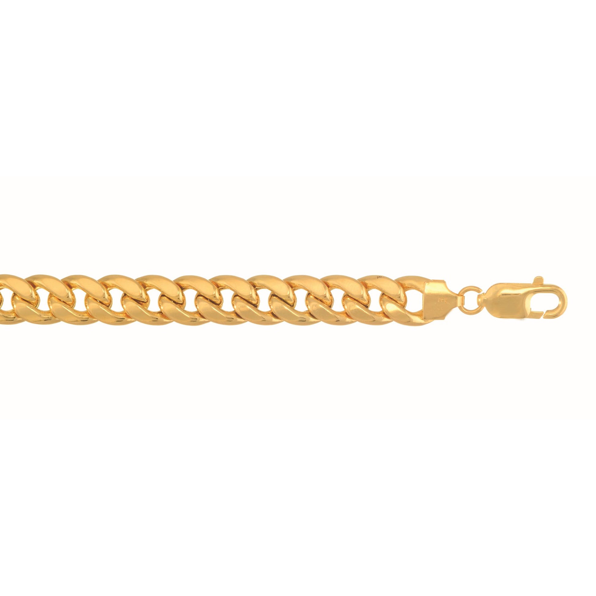 Royal Chain 10K Gold 8mm Semi-Solid Miami Cuban  210HMC