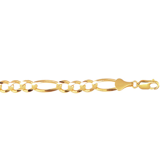 Royal Chain 10K Gold 7.9mm Figaro Chain  220RFIG
