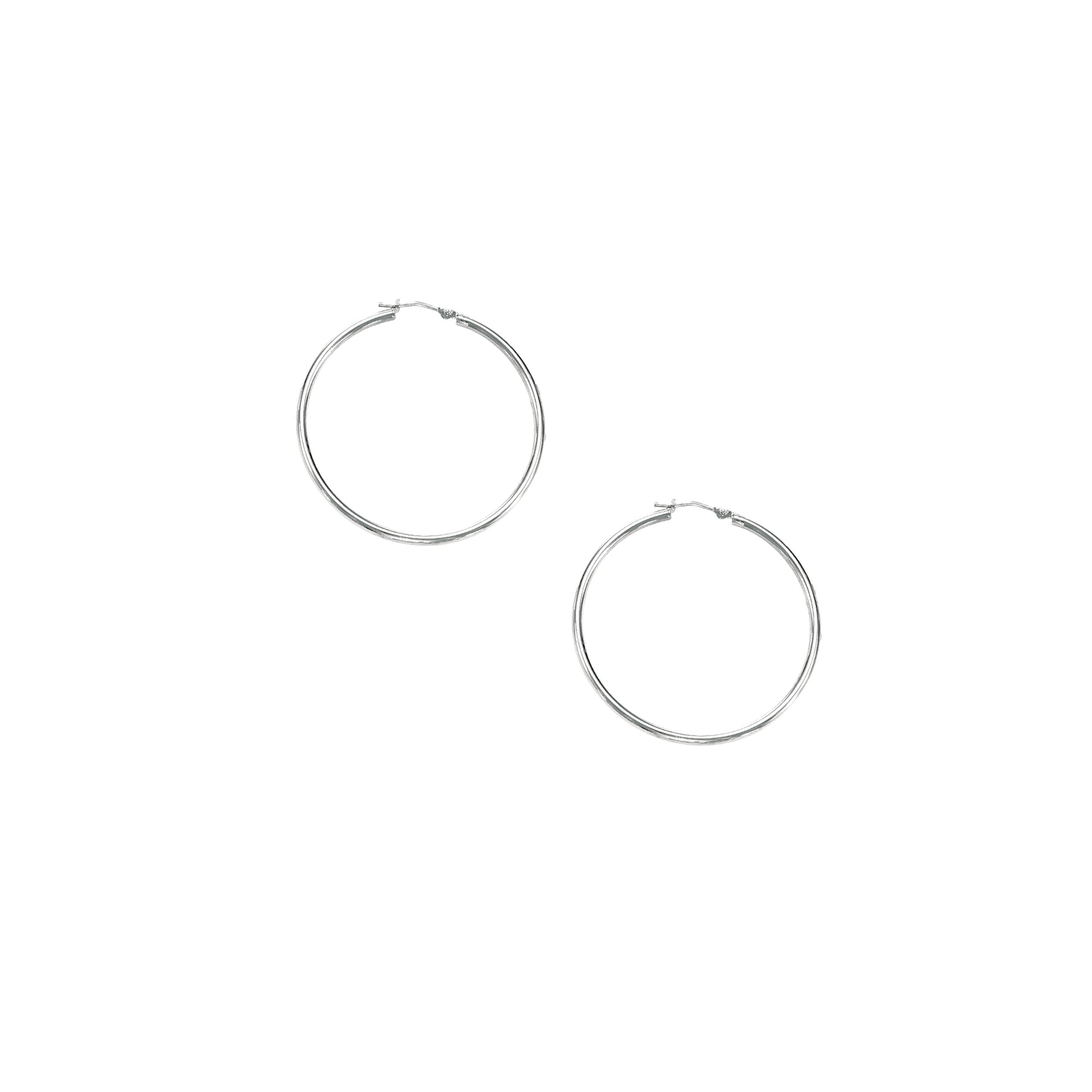 Royal Chain 10K Gold 1.5x30mm Hoop Earring 264LT