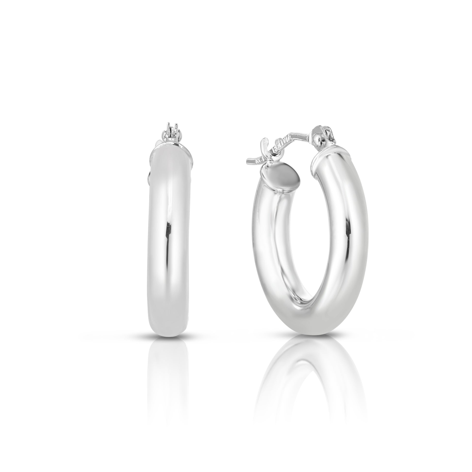 Royal Chain 10K Gold 3x25mm Hoop Earring 3000ER