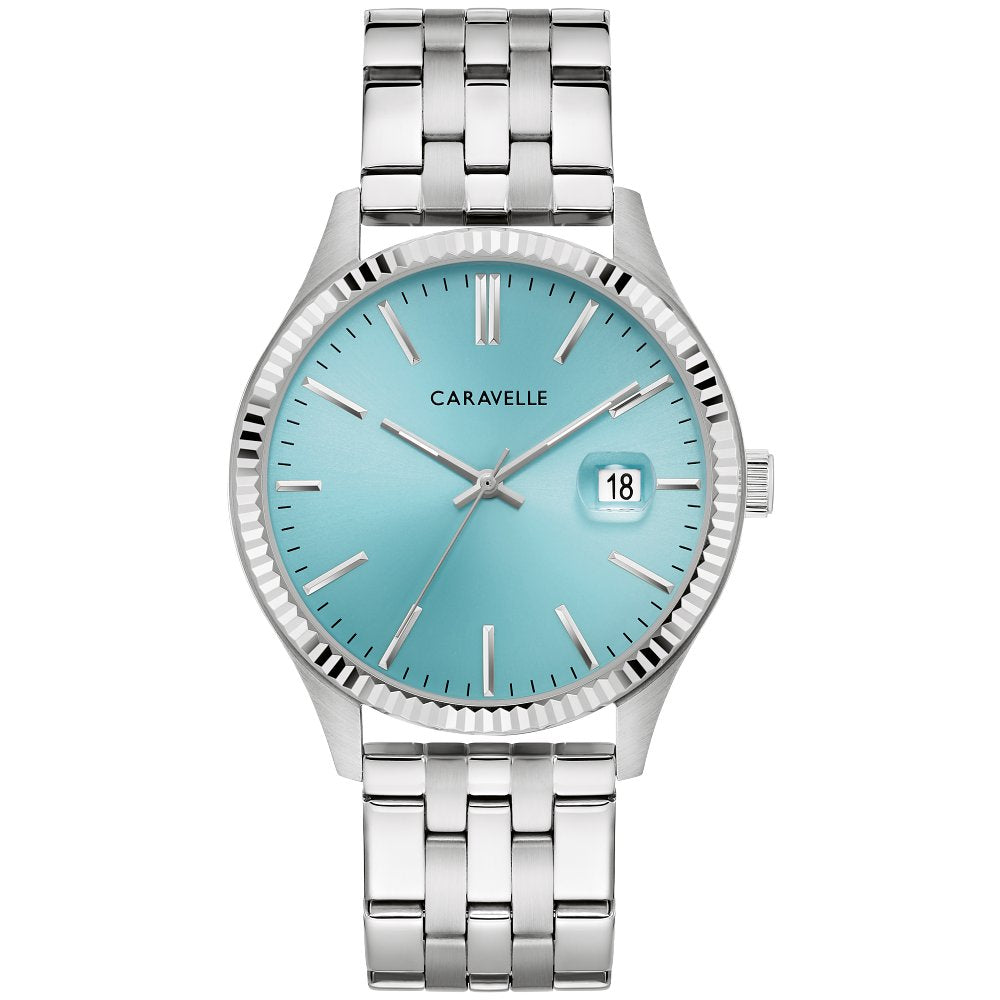 Bulova Caravelle Stainless Steel Classic CAR Mens Watch Watch 43B174