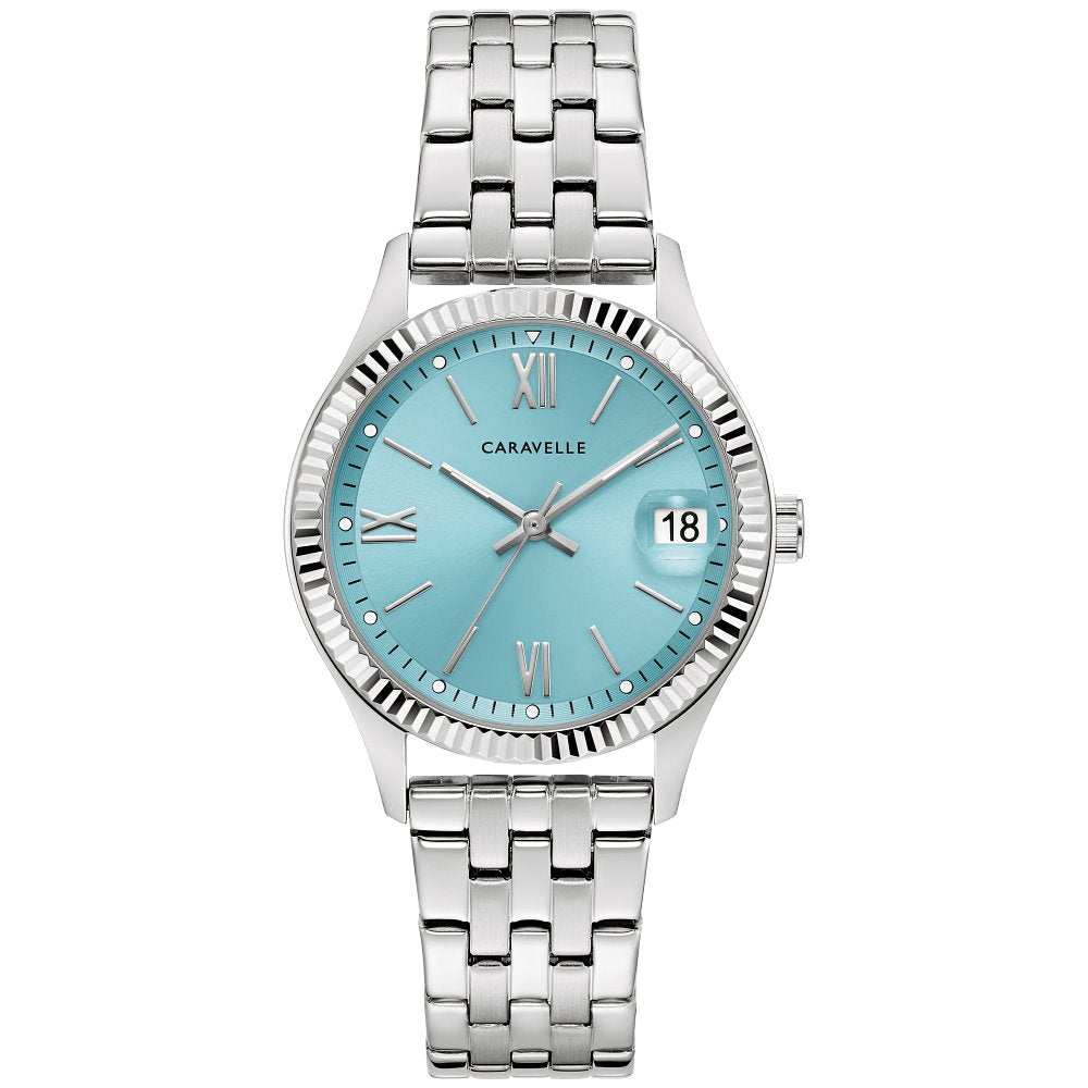 Bulova Caravelle Stainless Steel Classic CAR Ladies Watch Watch 43M124