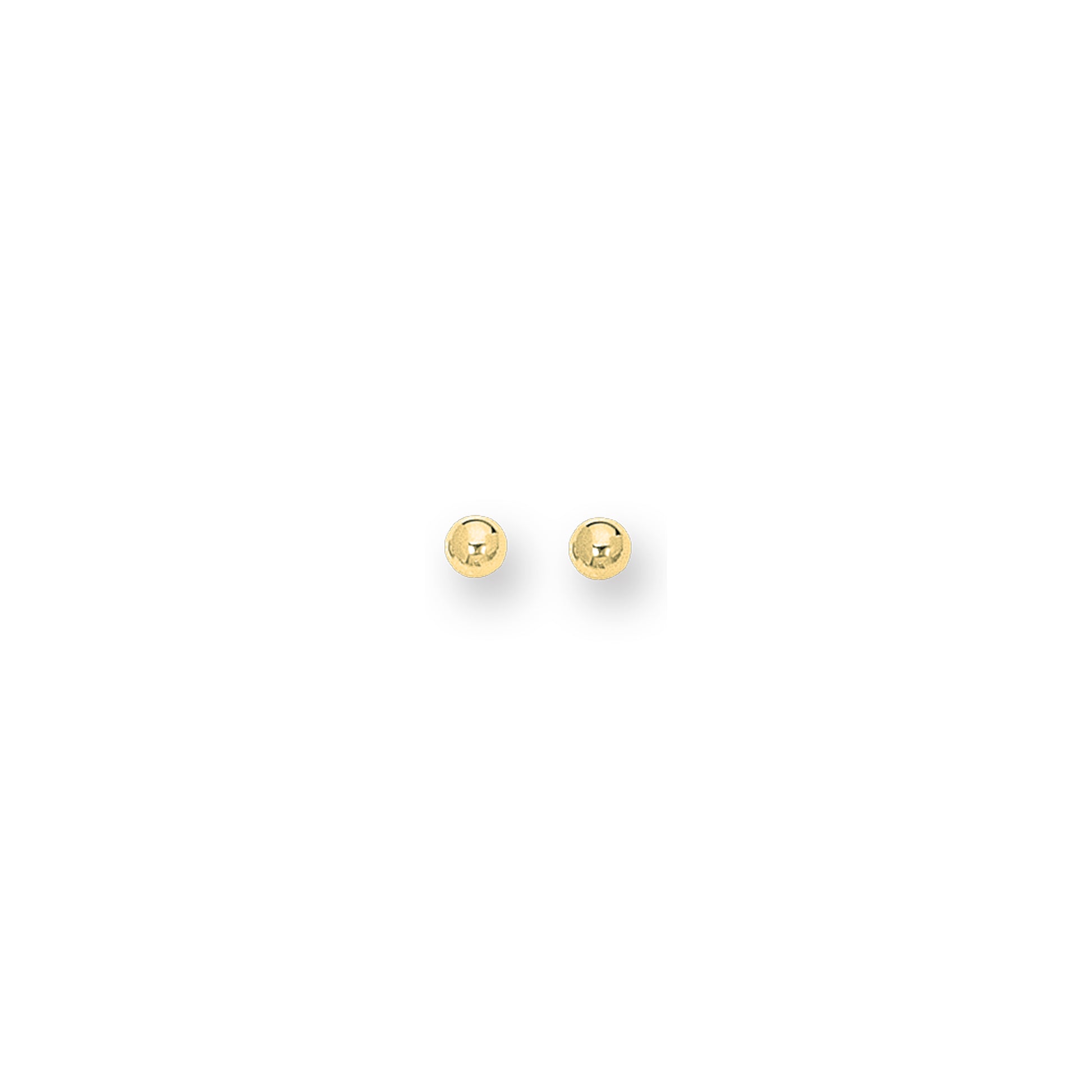 Royal Chain 14K Gold Polished 10mm Post Earring BALL
