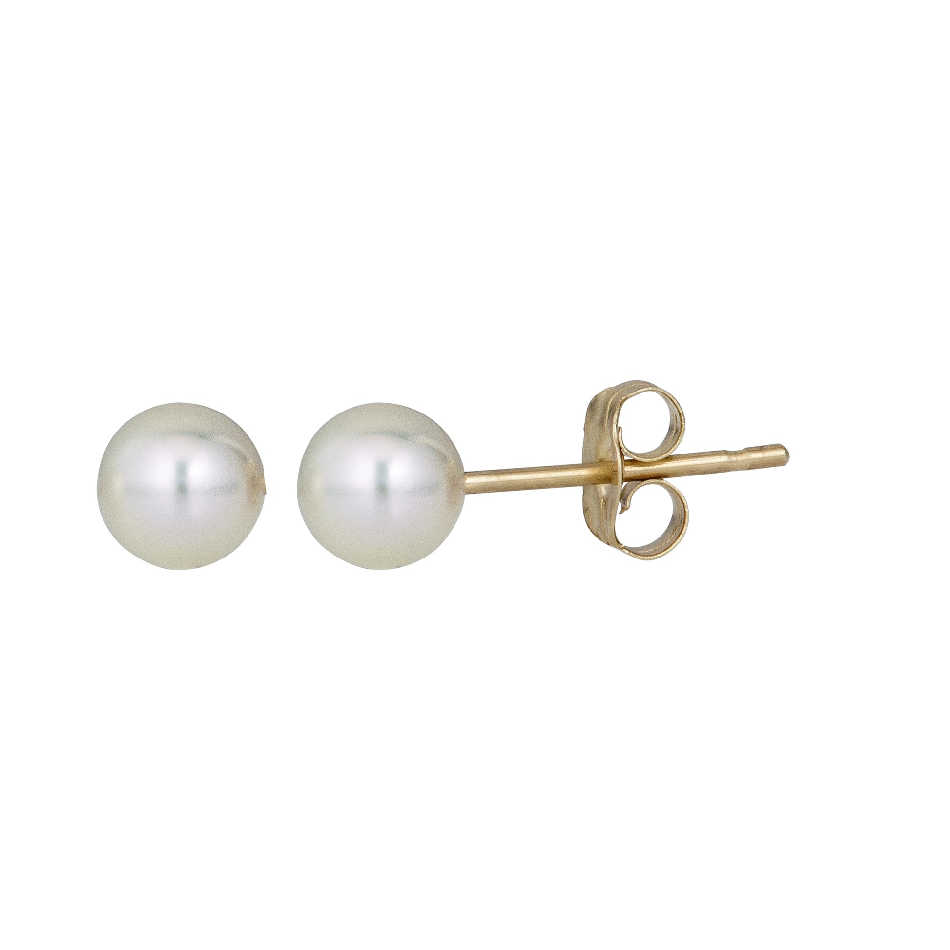 Royal Chain 14K Gold Pearl Stud Earring