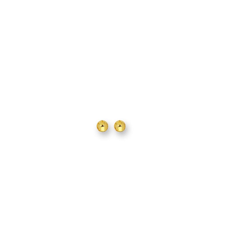 Royal Chain 14K Gold Polished 10mm Post Earring BALL