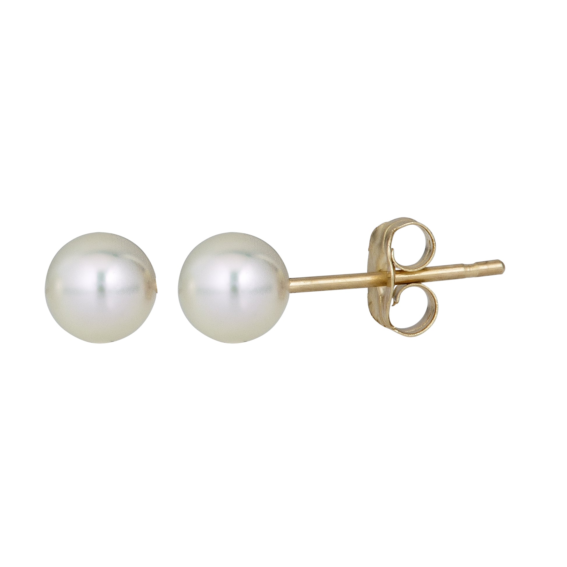 Royal Chain 14K Gold Pearl Stud Earring