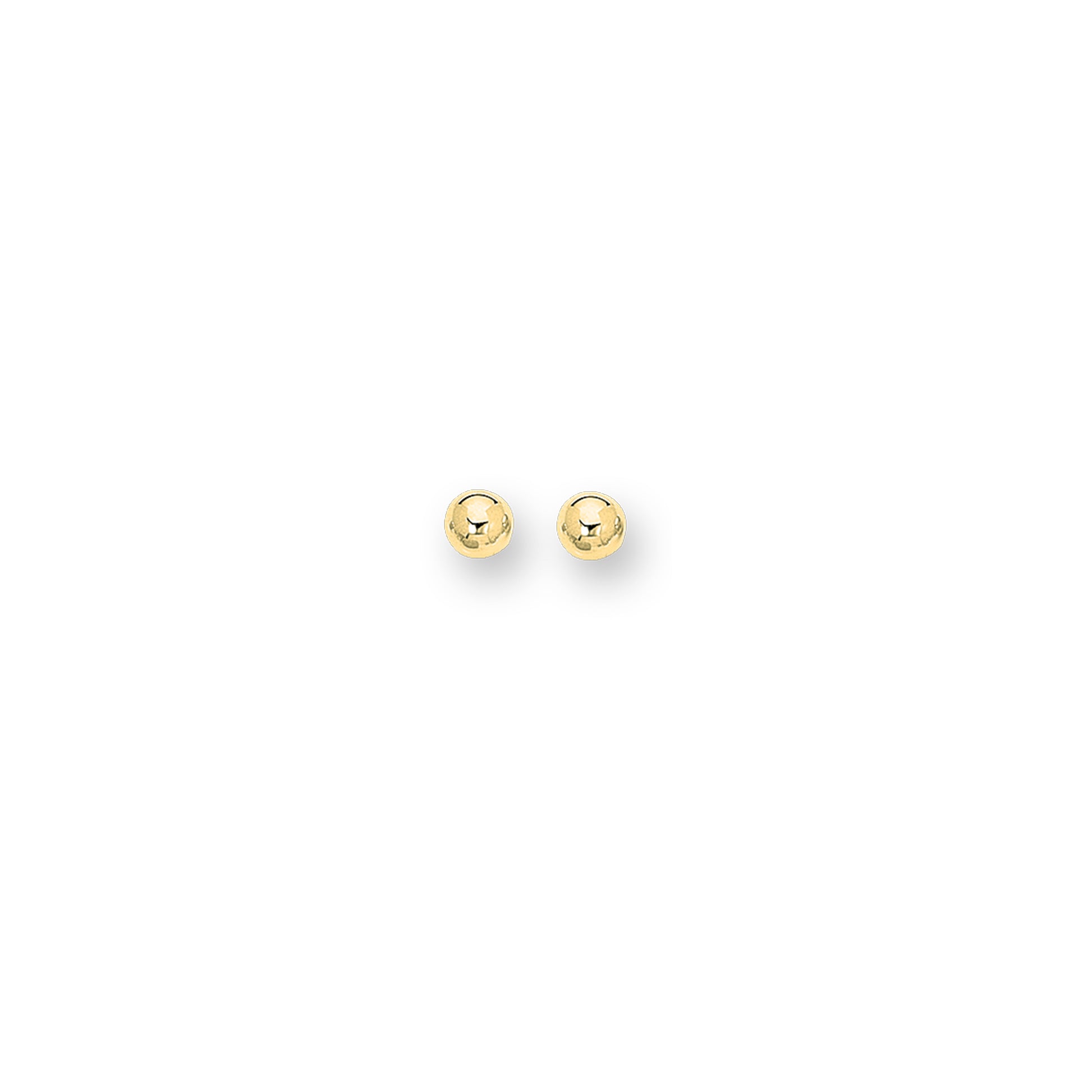 Royal Chain 14K Gold Polished 10mm Post Earring BALL