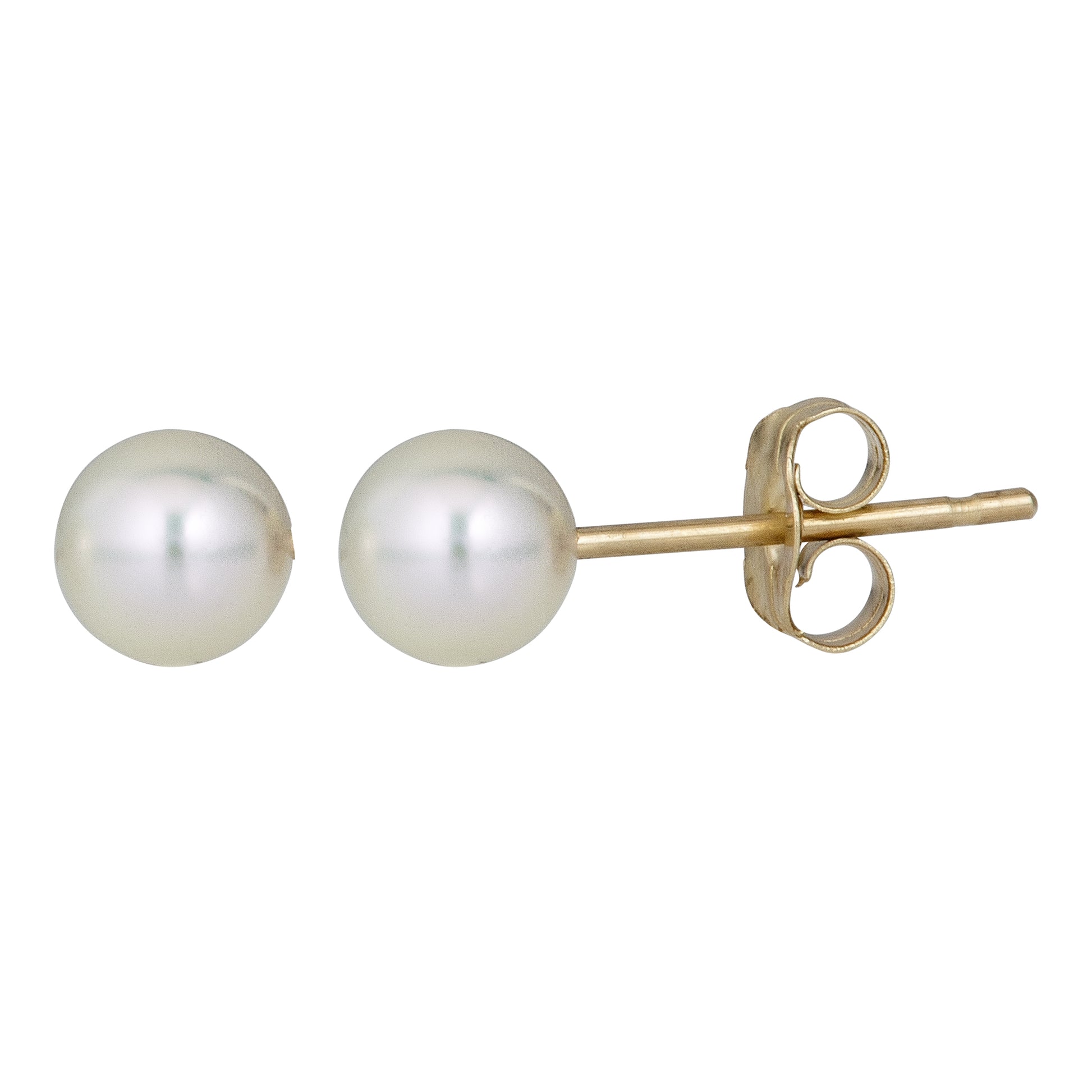 Royal Chain 14K Gold Pearl Stud Earring