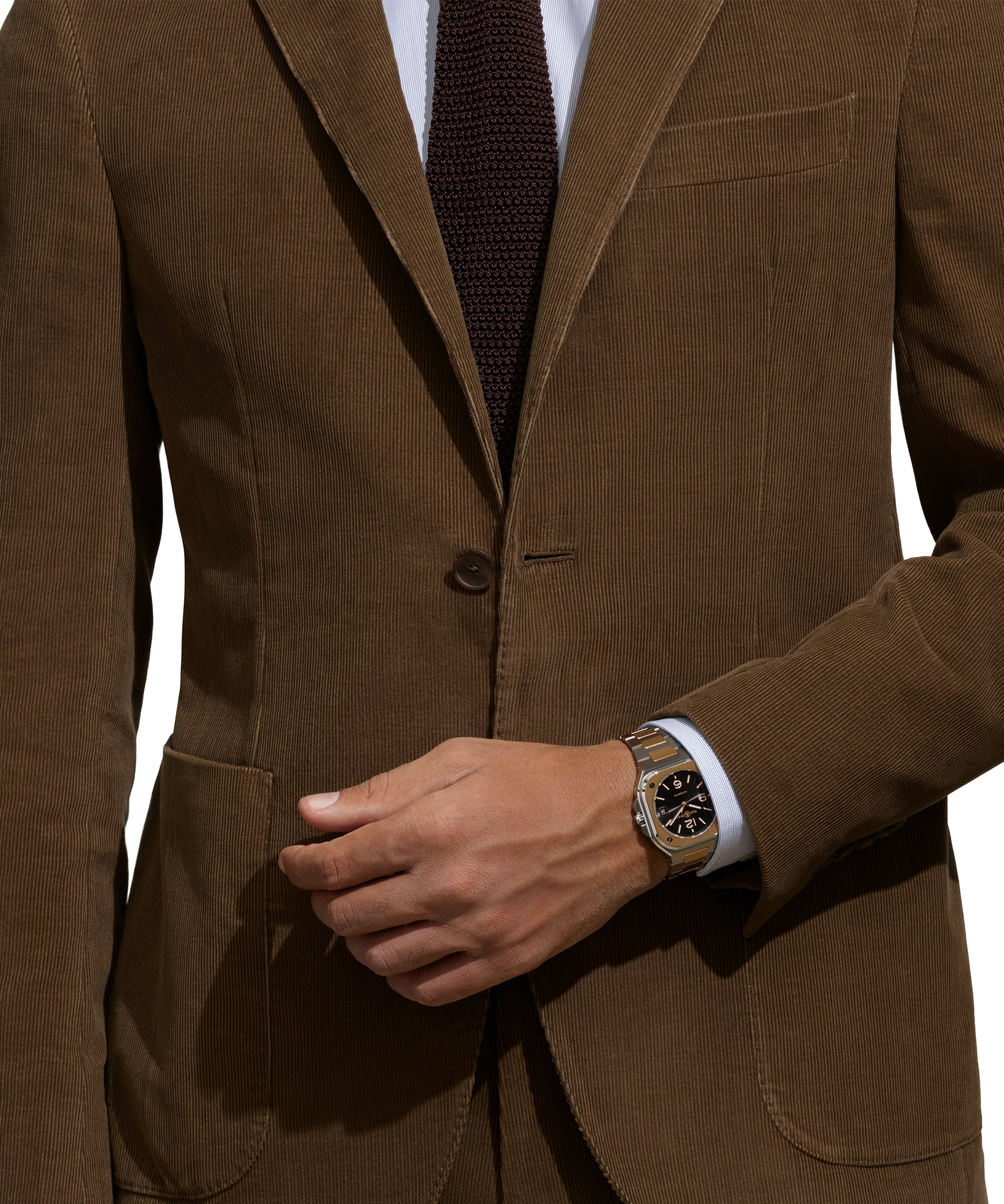 Bell & Ross BR-05 BLACK STEEL & GOLD 40 MM BR05A-BL-PG/SRB