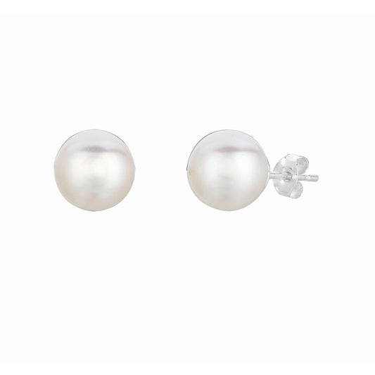 Royal Chain Silver 8MM Freshwater Pearl Earring AG8MM