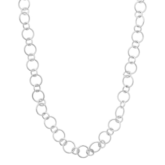 Royal Chain Silver Link Chain Necklace AGC17039