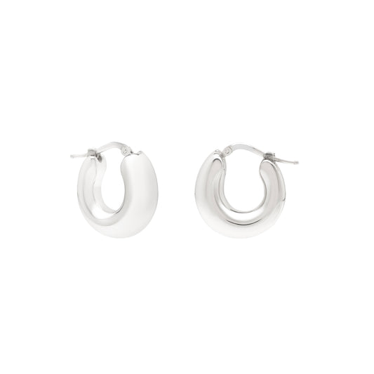 Royal Chain Silver Small Graduated Hoops AGE15596