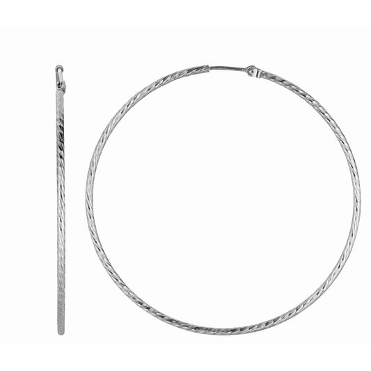 Royal Chain Silver 1.5x4.5mm Endless Hoop Earring AGE943