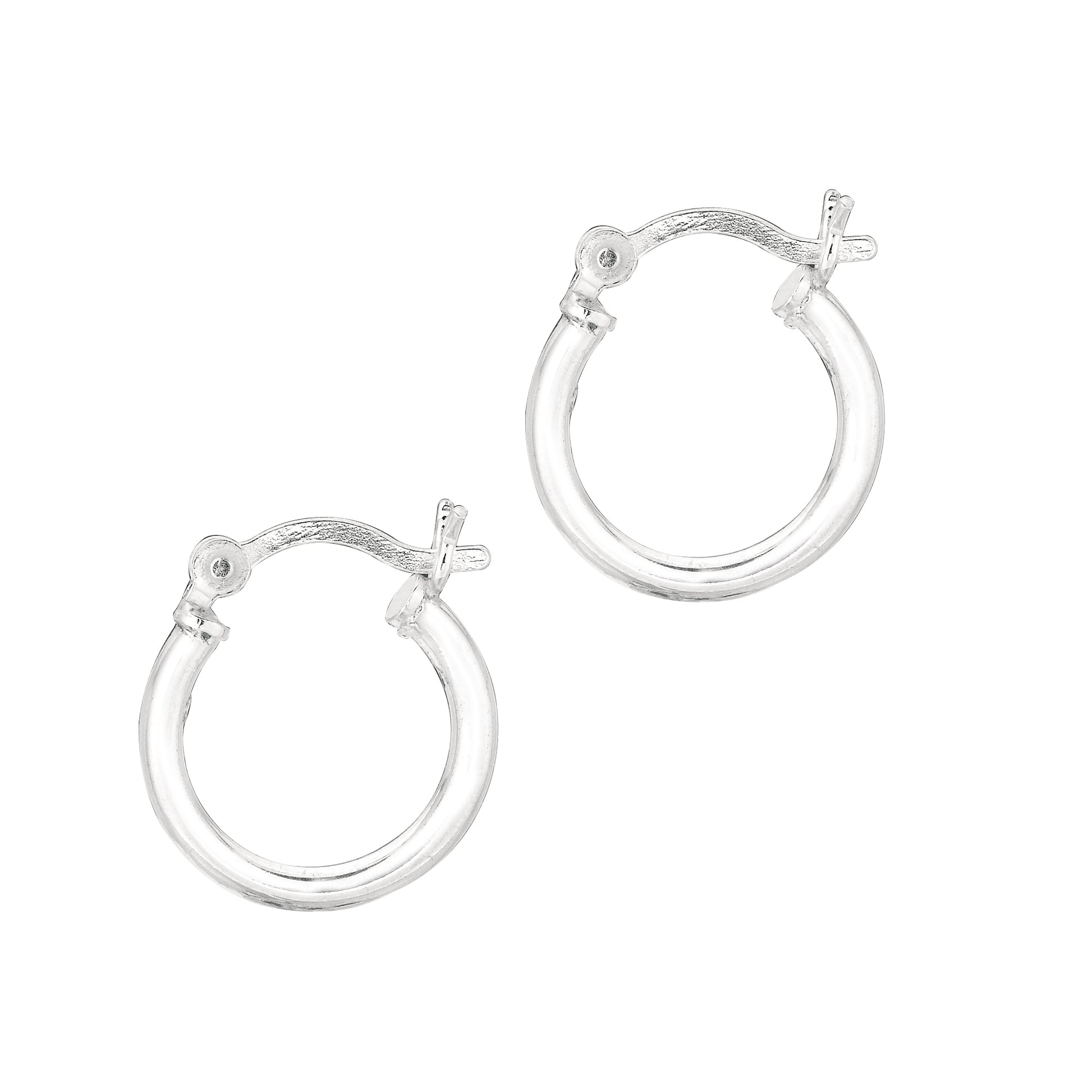 Royal Chain Silver 2x10mm Hoop Earring AGLT210