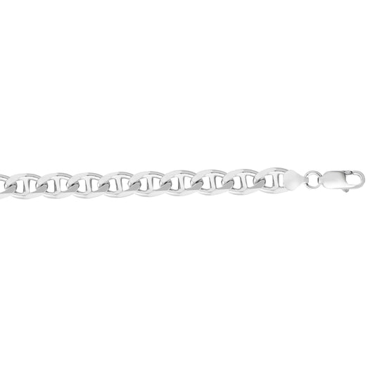 Royal Chain Silver 8mm Concave Mariner Chain  AGM220