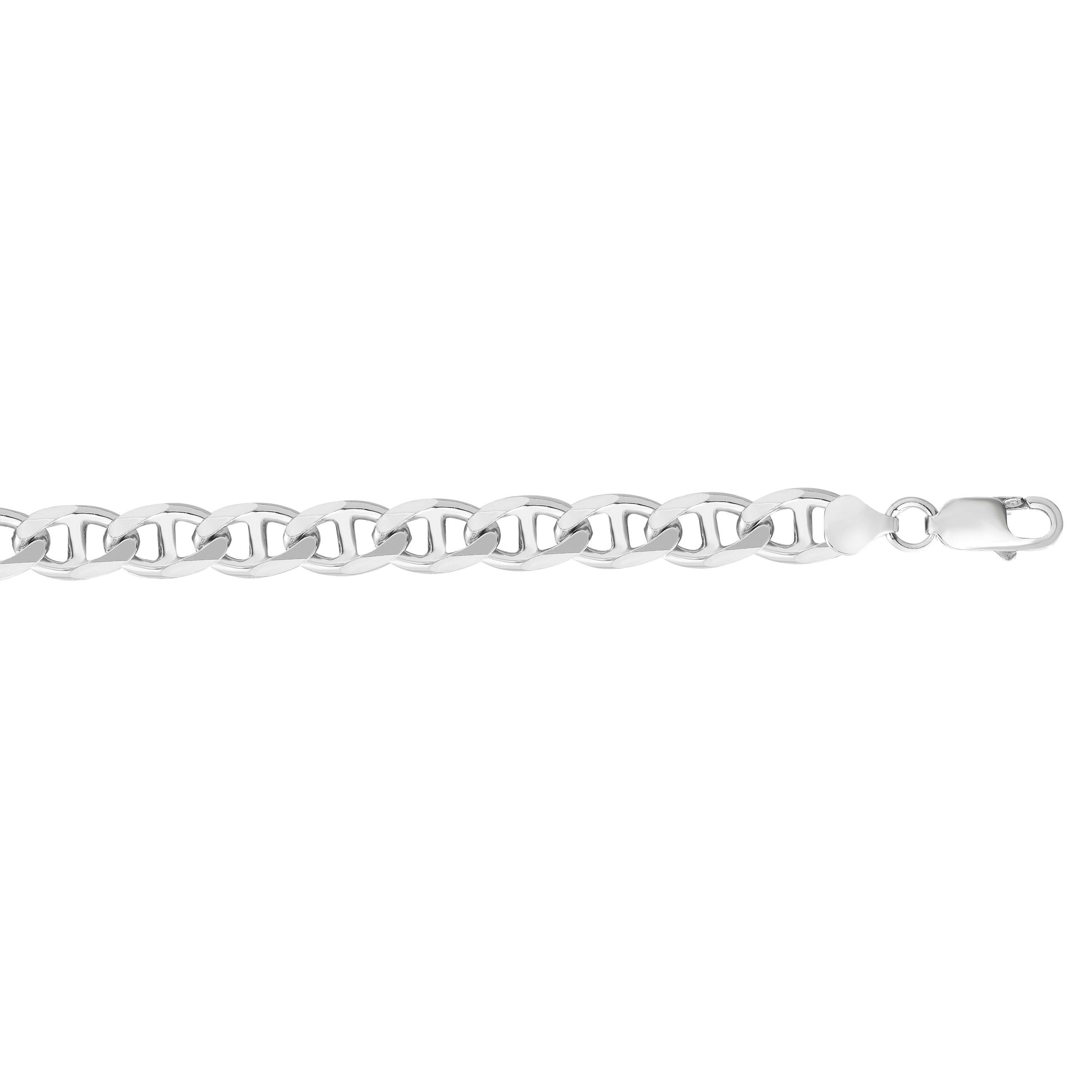 Royal Chain Silver 8mm Concave Mariner Chain AGM220