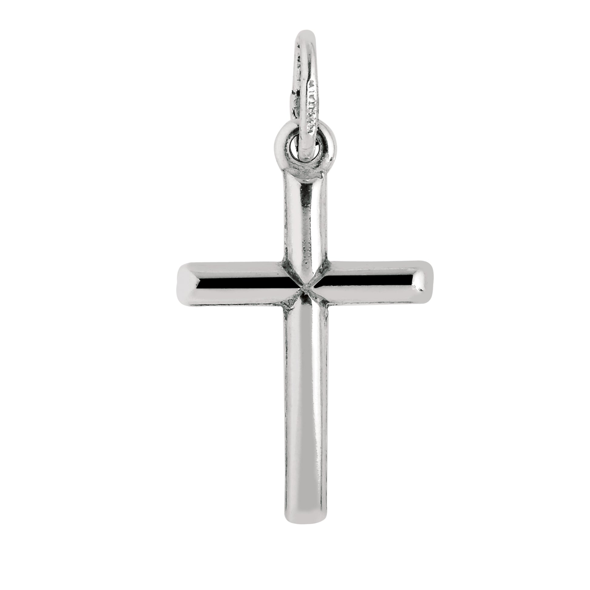 Royal Chain Silver Small Tube Cross AGMD100
