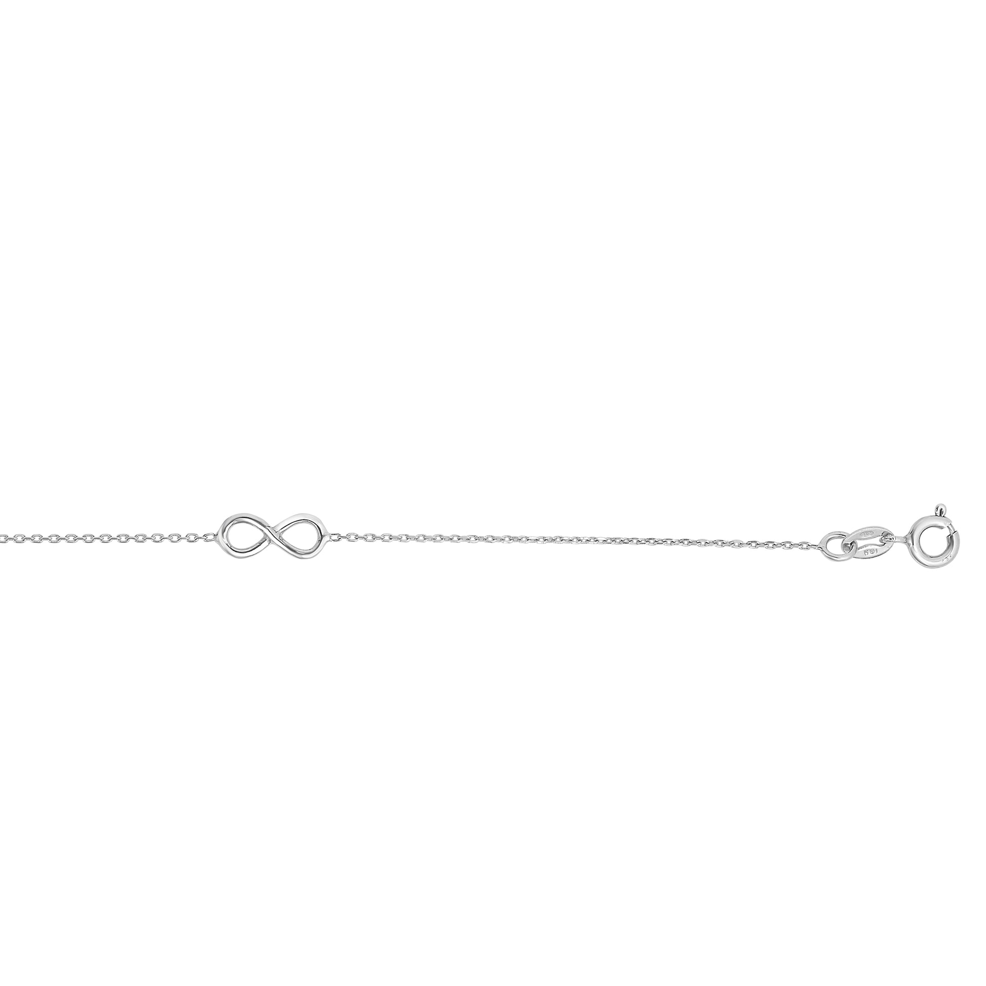 Royal Chain Silver Infinity Station Anklet AGN2951